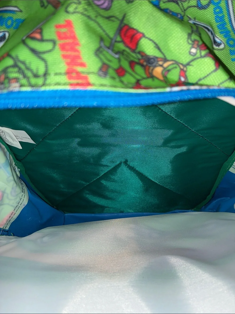 Tmnt teenage Mutant Ninja Turtles 3 pcs backpack lunch box pouch NWTS iridescent